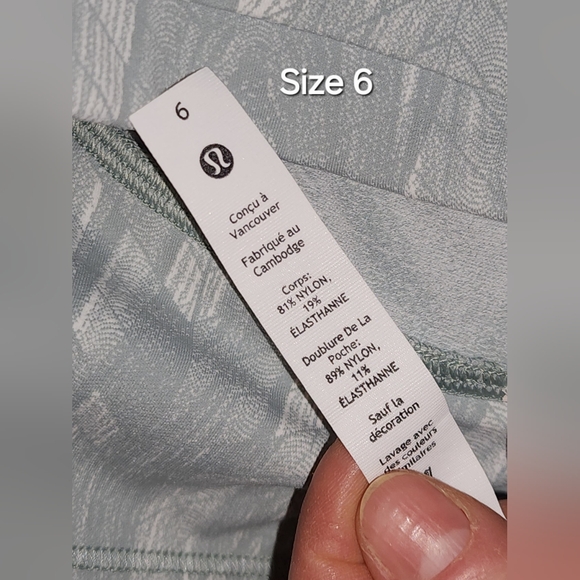 NWT - LULULEMON Swift Speed High Rise Crop 21" Leggings - size 6 - Picture 7 of 15